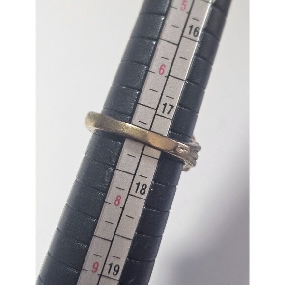 Uncas gold tone jadeite ring - Picture 6 of 11